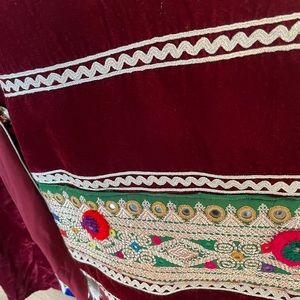 Ethnic Beautiful Velvet two peaces Afghan clothes
